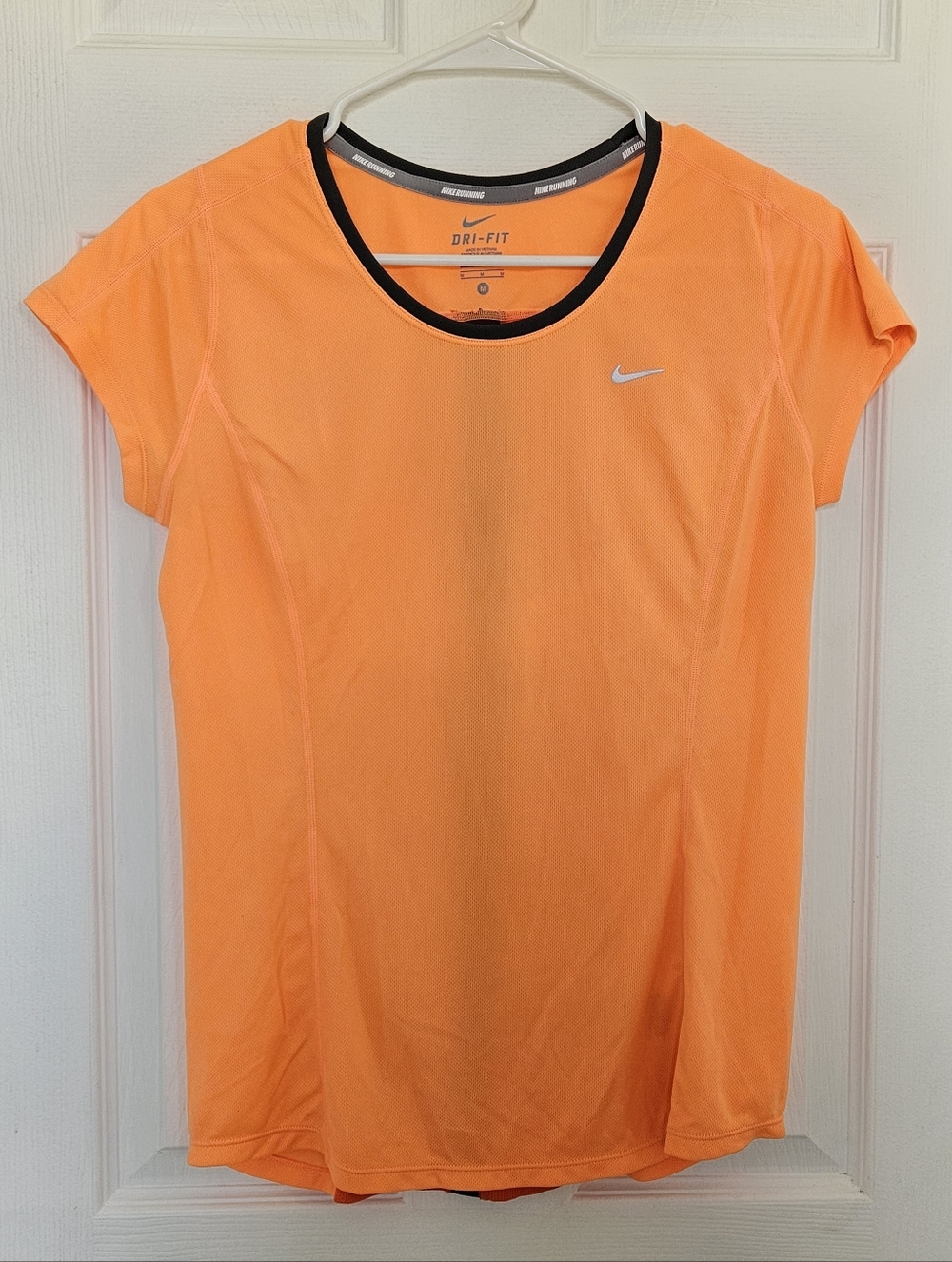 Nike Women's Short Sleeve Dri-FIT Running Tee - Orange